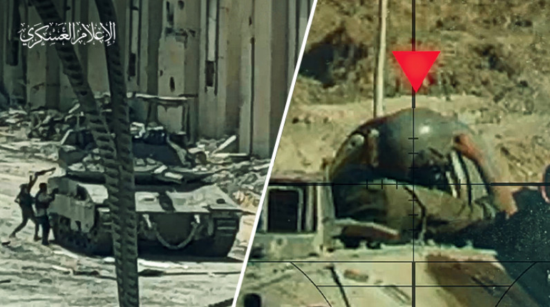 قنص جنود وتفجير دبابات من المسافة صفر.. حصيلة كتائب القسام في اليوم الـ 270 (فيديو)